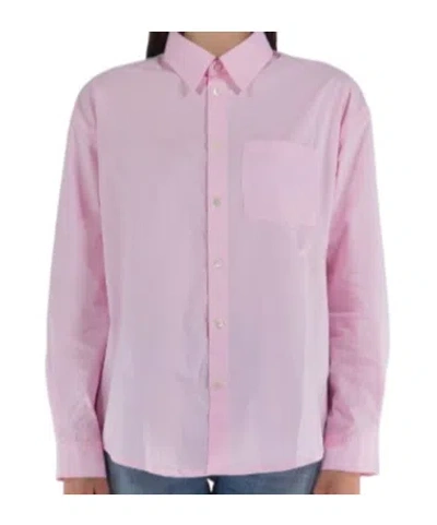 Apc Long-sleeved Shirt In Pink