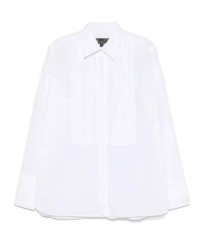 Apc Long-sleeved Shirt In White