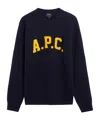 Apc Cozy Crew Neck Sweater Unisex Model In Black