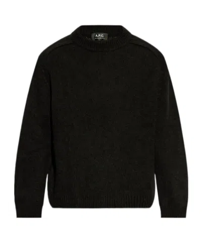 Apc Long-sleeved Sweater In Black
