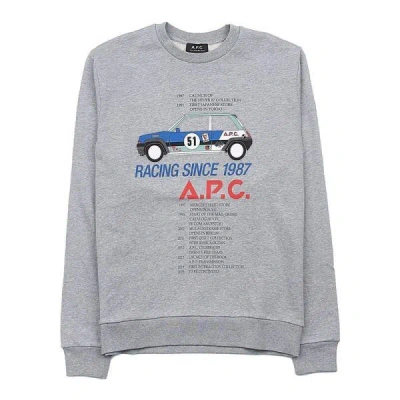 Apc Long-sleeved Sweater In Gray