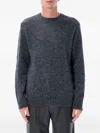 Apc A. P.c. Pull Lucas Sweater Pic Bleu Acier Chine In Gray