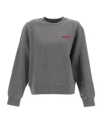 Apc Long-sleeved Sweater In Gray