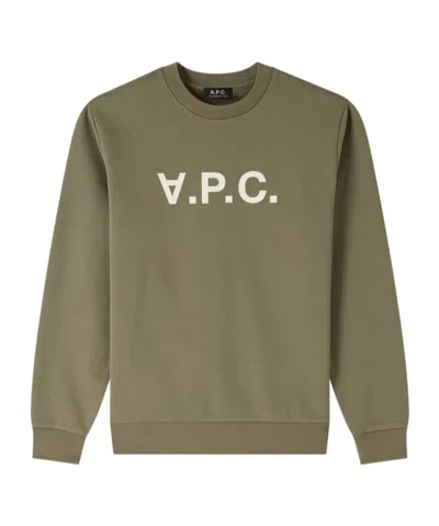 Apc Long-sleeved Sweater In Green