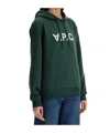 Apc Unisex Grand Vpc Hooded Sweat In Green