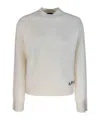 Apc Esther Round-neck Sweater In White