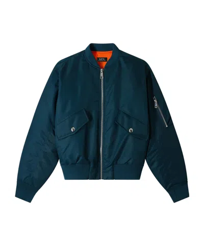 Apc Long-sleeved Zipper Casual Jacket In Black