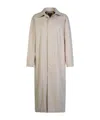Apc A.p.c. 'gaia' Ivory Cotton Trench Coat In Nude