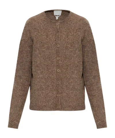 A.p.c. Long-sleeve Cardigan In Brown