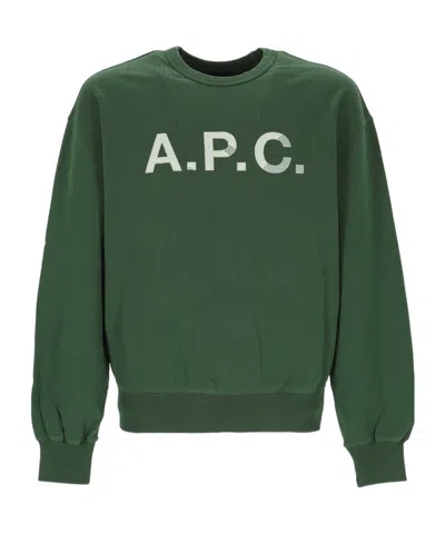 A.p.c. Long-sleeve Sweatshirt In Green