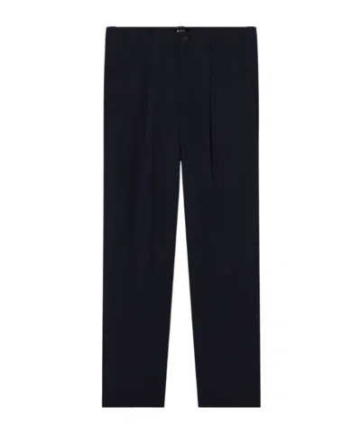 A.p.c. Loose Canvas Barrel Pants In Blue