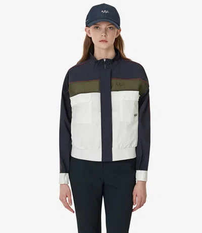 Apc Lorena Jacket M Iak In Iak - Dark Navy Blue