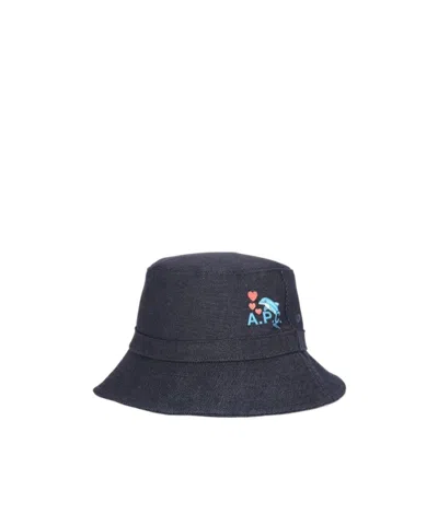 A.p.c. Lou Dolphin Cowboy Fisherman Hat In Blue