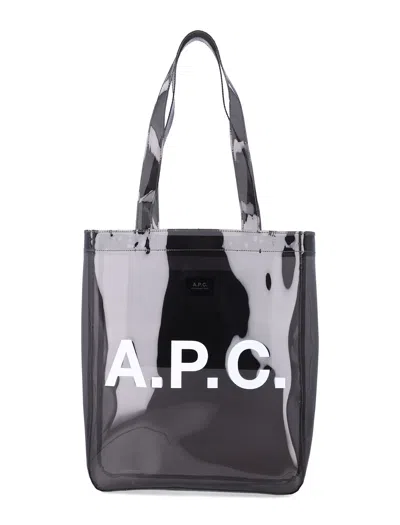 APC A.P.C. LOU GLOSSY PVC TOTE BAG