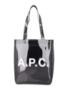 Apc A.p.c. Small Lou Glossy Pvc Tote Bag In Brown