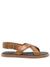 Apc Brown Lou Sandals In Brown