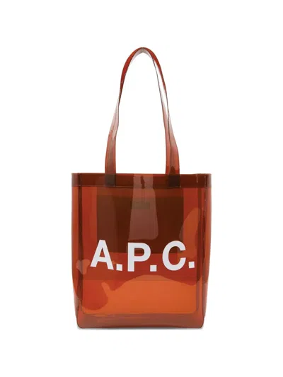 Apc Lou Lettering Tote Bag In Multi