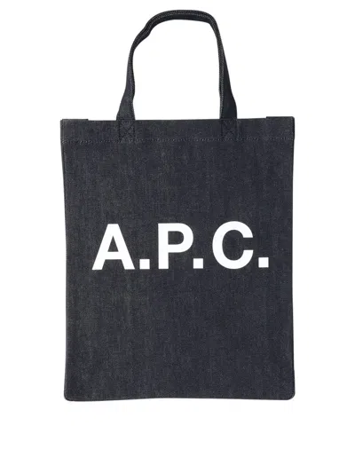 Apc A.p.c. "lou Mini" Tote Bag In Blue