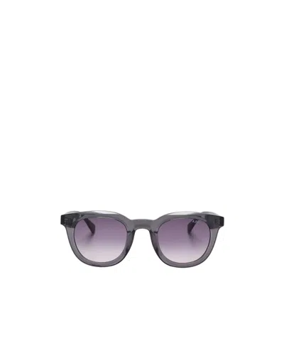 Apc A.p.c. Lou Oval Frame Sunglasses In Gray