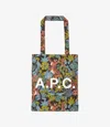 Apc Lou Reversible Jungle Tote Bag One Size Saa In Saa - Multicolored