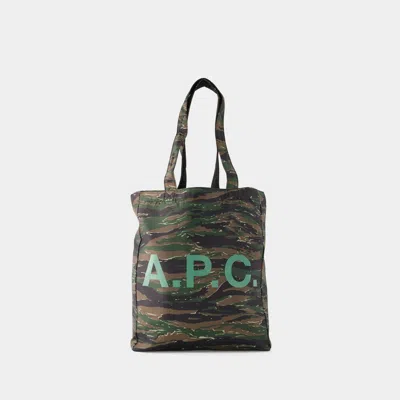 Apc A.p.c. Lou Reversible Tote Bag In Brown