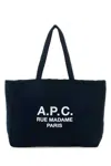 Apc Navy Blue Canvas Diane Rue Madame Shopping Bag