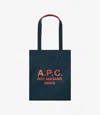 Apc Lou Rue Madame Reversible Tote Bag One Size Petrol Blue In Petrol Blue