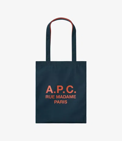 Apc Lou Rue Madame Reversible Tote Bag One Size Petrol Blue