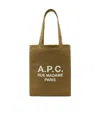 Apc A.p.c. Lou Rue Madame Tote Bags In Caramel Color