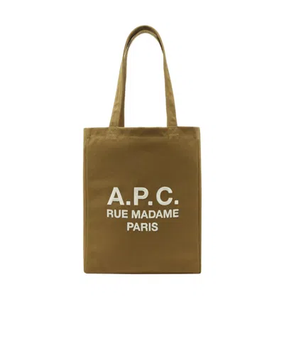 Apc Lou Rue Madame Tote Bag In Brown