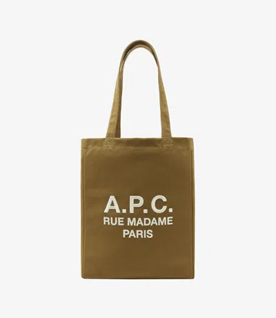 Apc Lou Rue Madame Tote Bag One Size Caf In Caf - Caramel