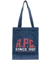 Apc A. P.c. Lou Tote Bag In Blue
