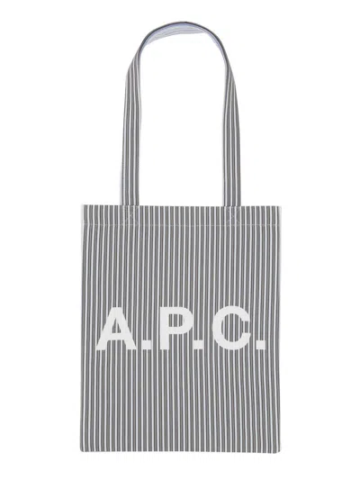 Apc Lou Tote Bag In Blue