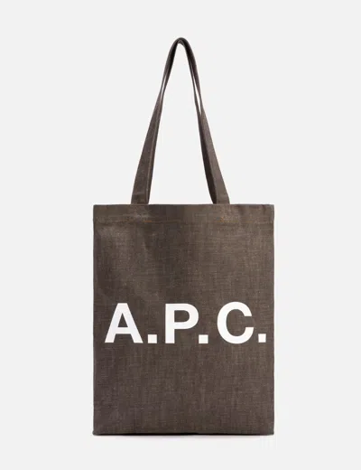 A.p.c. Lou Tote Bag In Brown
