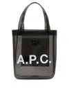 Apc A.p.c. Small Lou Glossy Pvc Tote Bag In Neutral