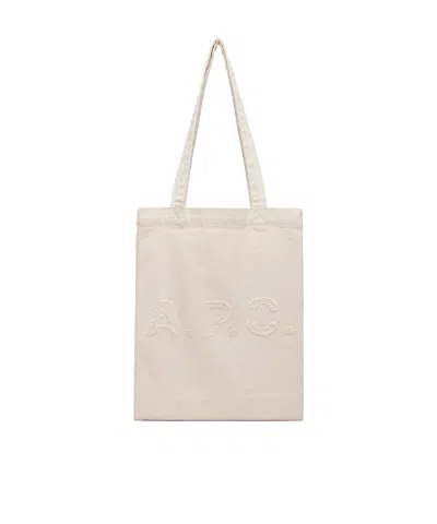A.p.c. Lou Tote Bag In White