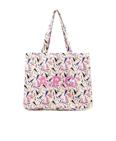Apc Lou Tote Bag In White