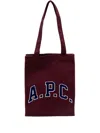 Apc Lou University Tote Bag In Violett