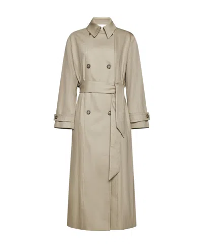 A.p.c. Louise Trench Coat In Nude