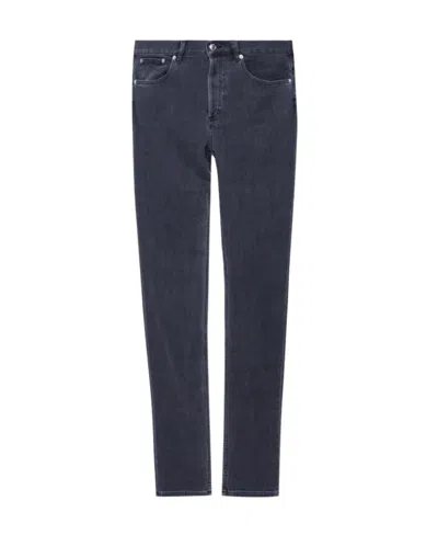 Apc Low-rise Straight Leg Jeans In Black