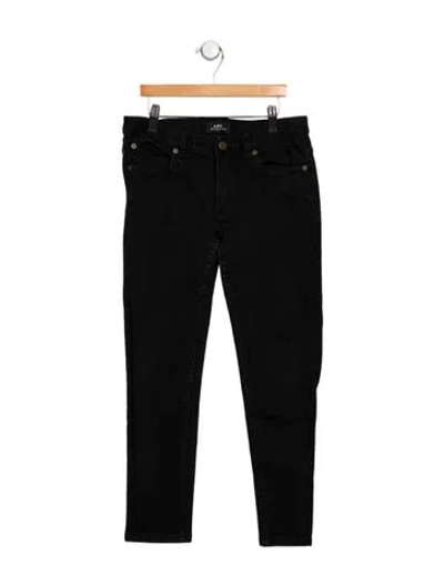 Pre-owned Apc Low-rise Skinny Leg Jeans In Black