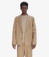 A.p.c. Luc Jacket 52 Beige In Beige