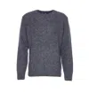Apc A. P.c. Pull Lucas Sweater Pic Bleu Acier Chine In Gray