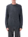 Apc A.p.c. A.p.c. Lucas Alpaca Blend Crew Neck Sweater In Gray