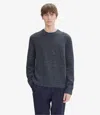Apc Lucas Sweater Xl Heather Steel Blue In Heather Steel Blue