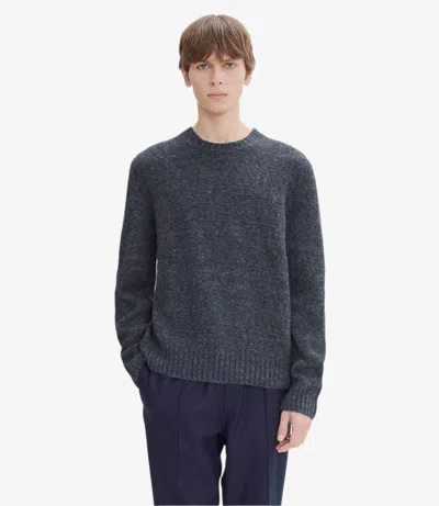 Apc Lucas Sweater Xl Heather Steel Blue