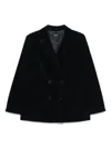 Apc Midnight Blue Cotton Blazer With Double-breasted Design