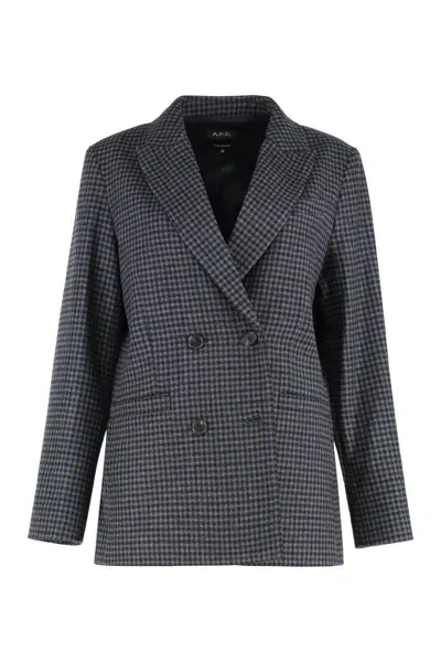 Apc A.p.c. Lucy Double Breasted Blazer