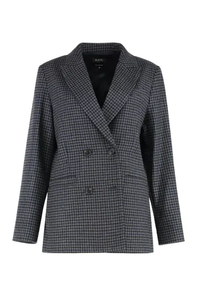 APC A.P.C. LUCY DOUBLE BREASTED BLAZER