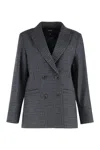 Apc Lucy Double Breasted Blazer In Black